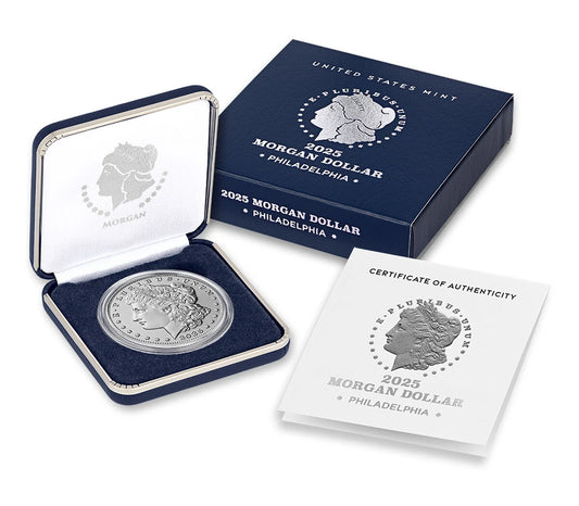 2025 Morgan Silver Dollar Uncirculated Coin – With OGP