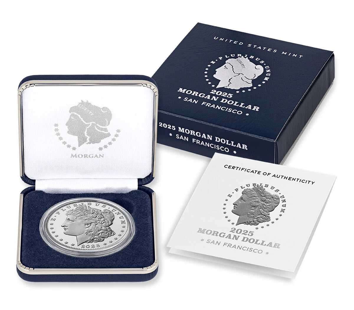 Morgan Silver Dollar 2025-S Proof Coin-OGP & COA