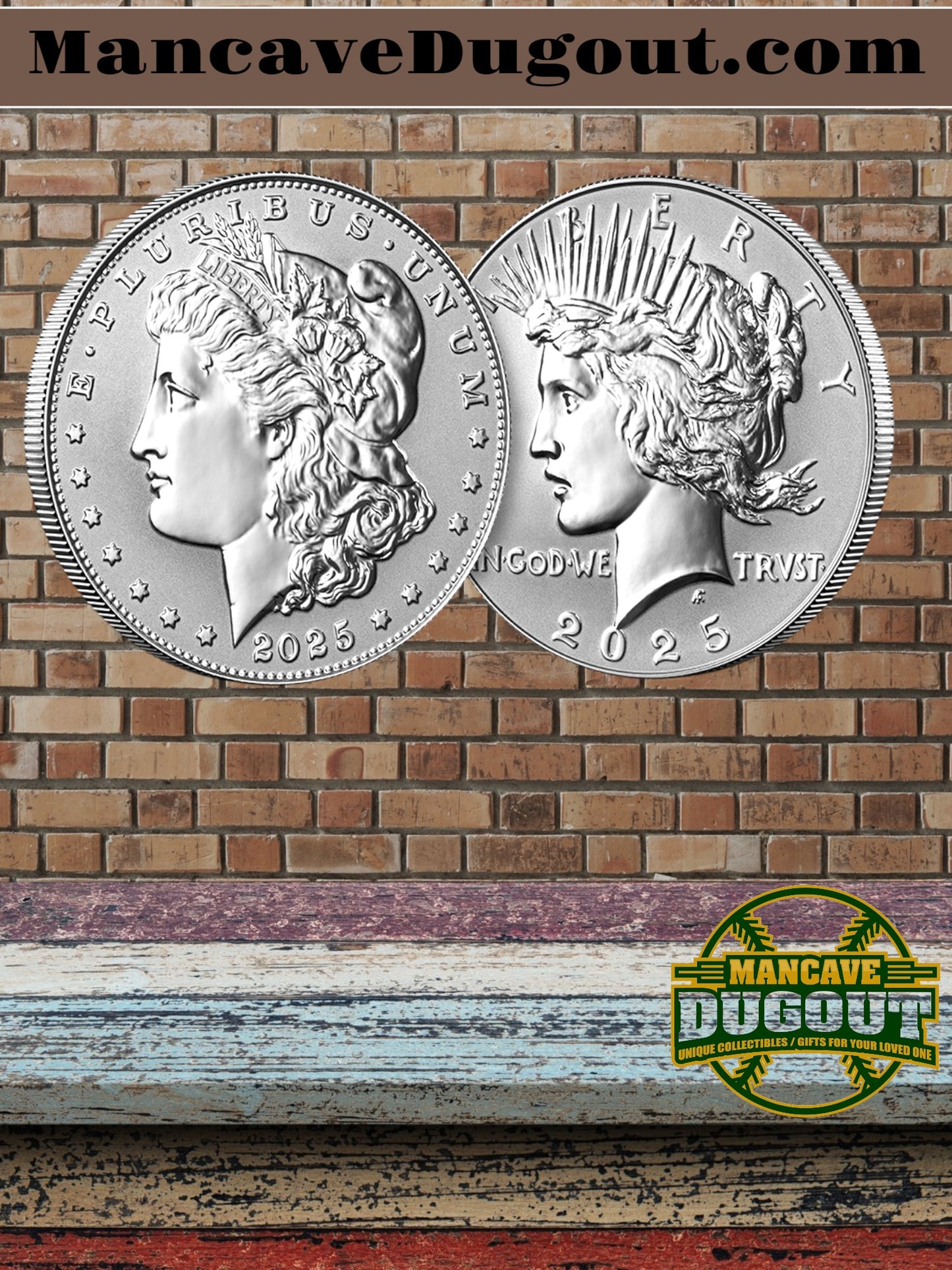2025 Morgan and Peace Dollar Reverse Proof Two-Coin Set