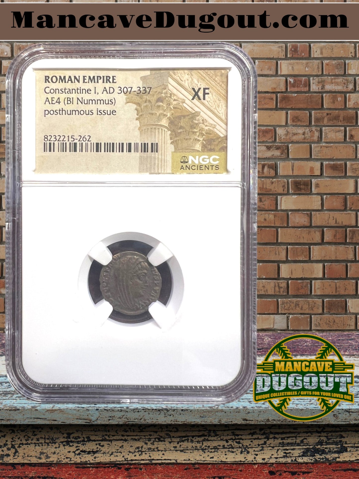 Roman Empire – Constantine I - AE4 BI Nummus • Posthumous Issue • AD 307–337 NGC XF-262