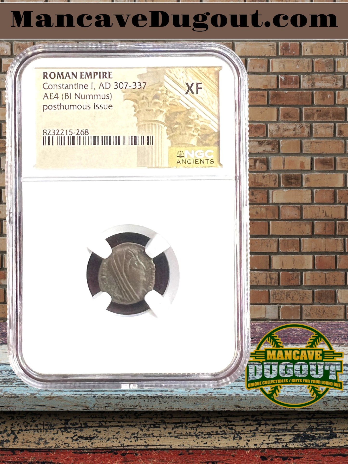 Roman Empire – Constantine I - AE4 BI Nummus • Posthumous Issue • AD 307–337 NGC XF-268