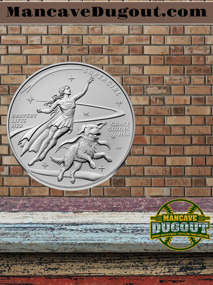 2026 Comic Art One Ounce Silver Medal – Supergirl™ - U.S. Mint • 1 oz .999 Fine Silver