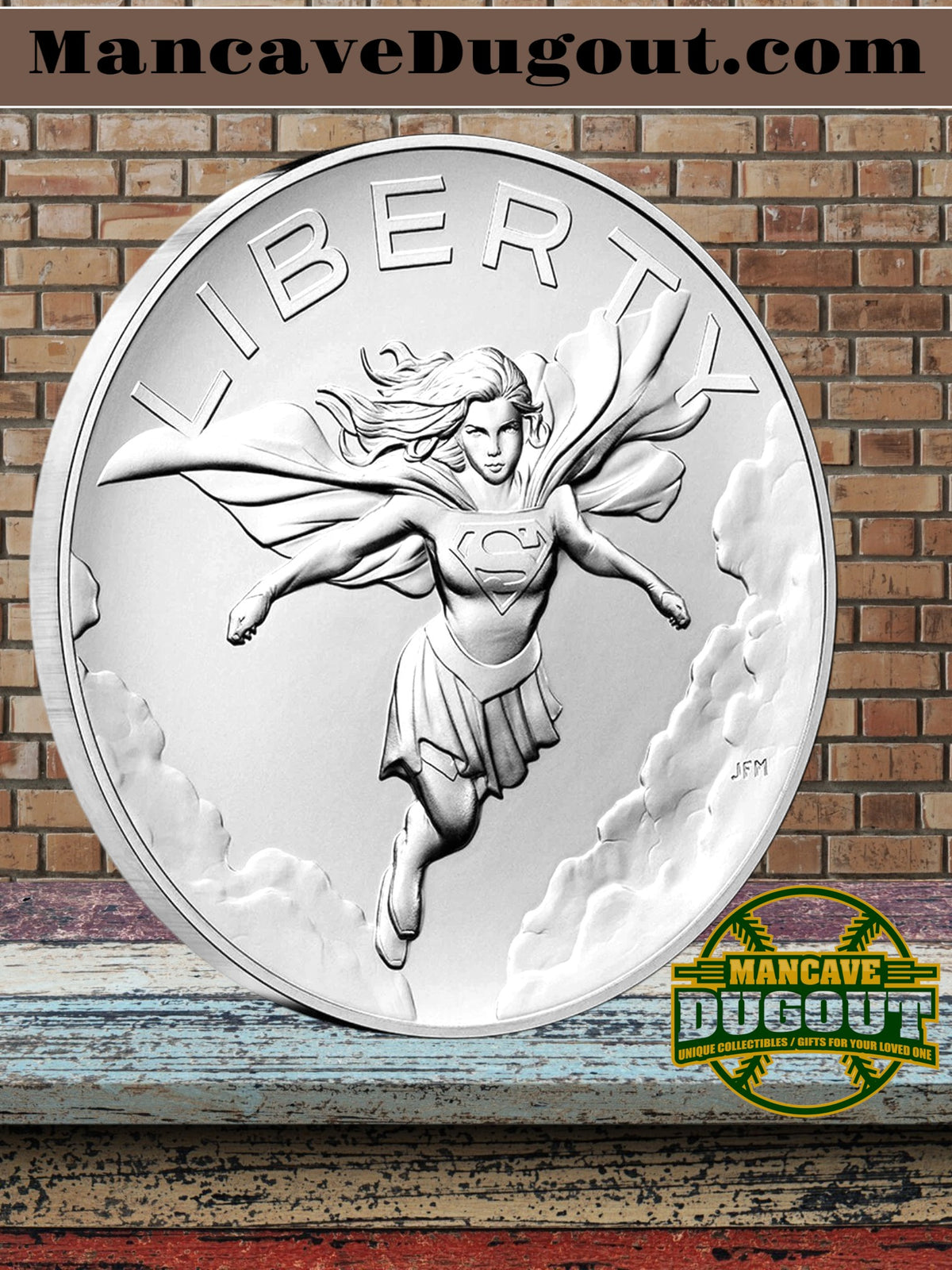 2026 Comic Art One Ounce Silver Medal – Supergirl™ - U.S. Mint • 1 oz .999 Fine Silver