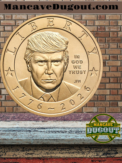 2026 Semiquincentennial President Donald J. Trump $1 Coin Bags - Official U.S. Mint • Original Mint Box • Unopened