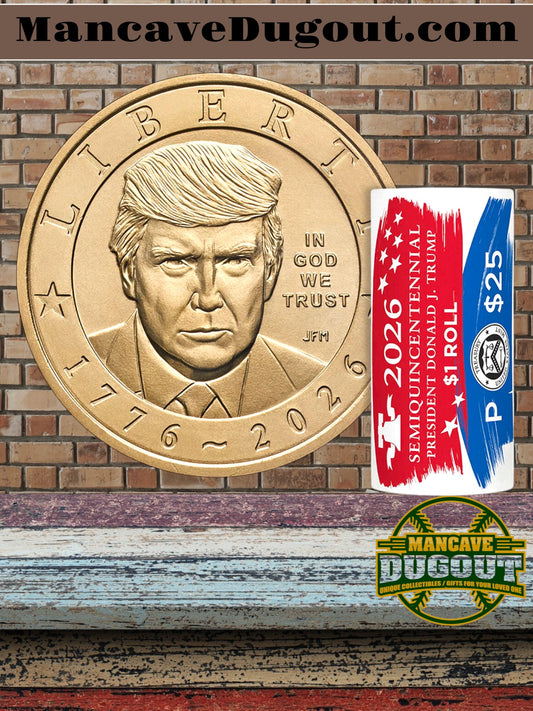 2026 Semiquincentennial $1 Coin Rolls – President Donald J. Trump