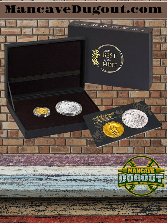 2026 Best of the Mint – 1916 Standing Liberty Quarter Dollar Gold Coin & Silver Medal Set