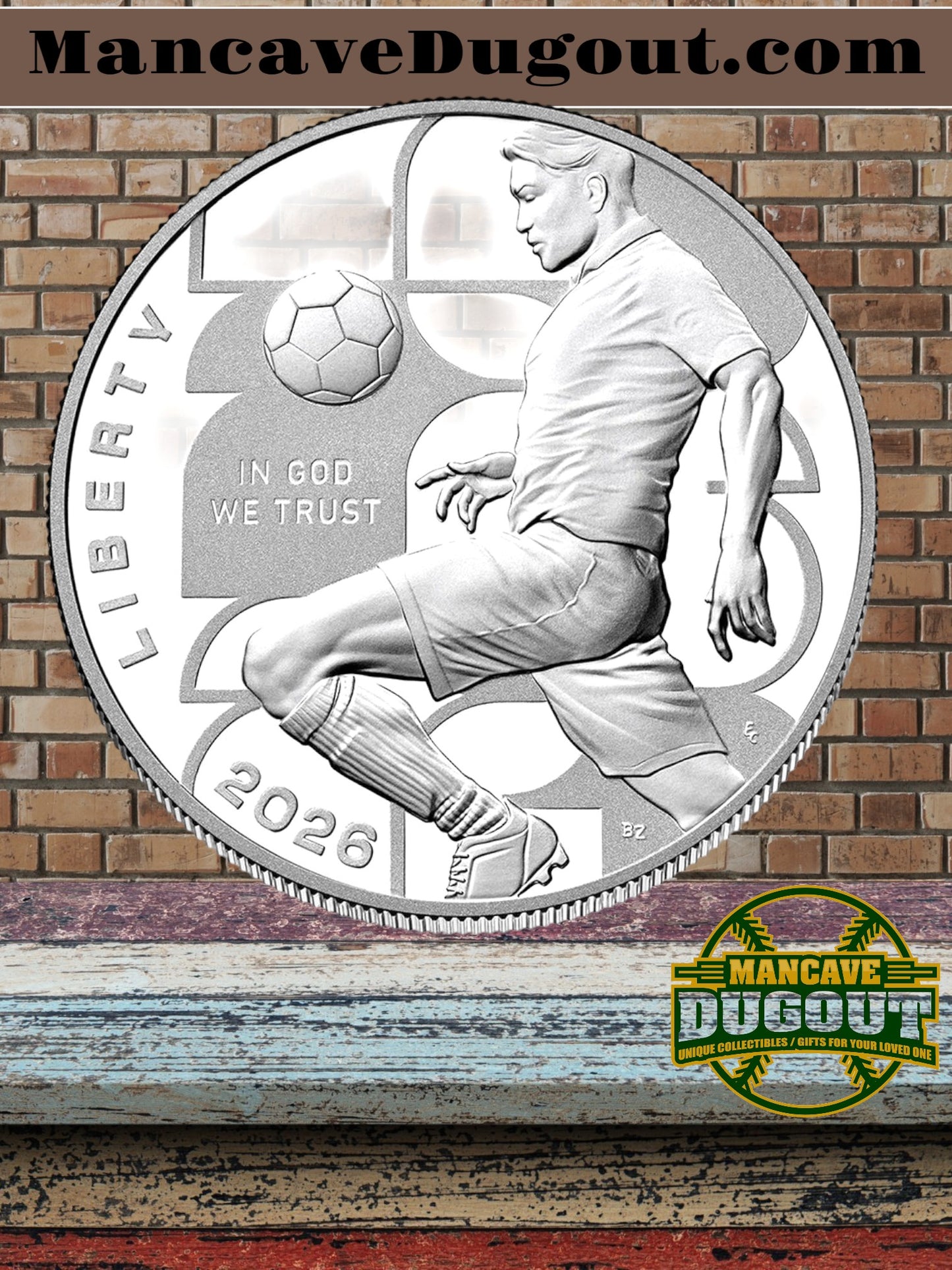 FIFA World Cup 2026™ Proof Silver Dollar (Philadelphia Mint) - Official U.S. Mint Commemorative Issue — 99.9% Fine Silver