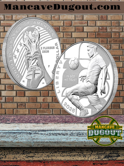 FIFA World Cup 2026™ Proof Silver Dollar (Philadelphia Mint) - Official U.S. Mint Commemorative Issue — 99.9% Fine Silver