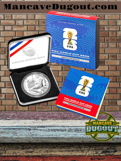 FIFA World Cup 2026™ Proof Silver Dollar (Philadelphia Mint) - Official U.S. Mint Commemorative Issue — 99.9% Fine Silver