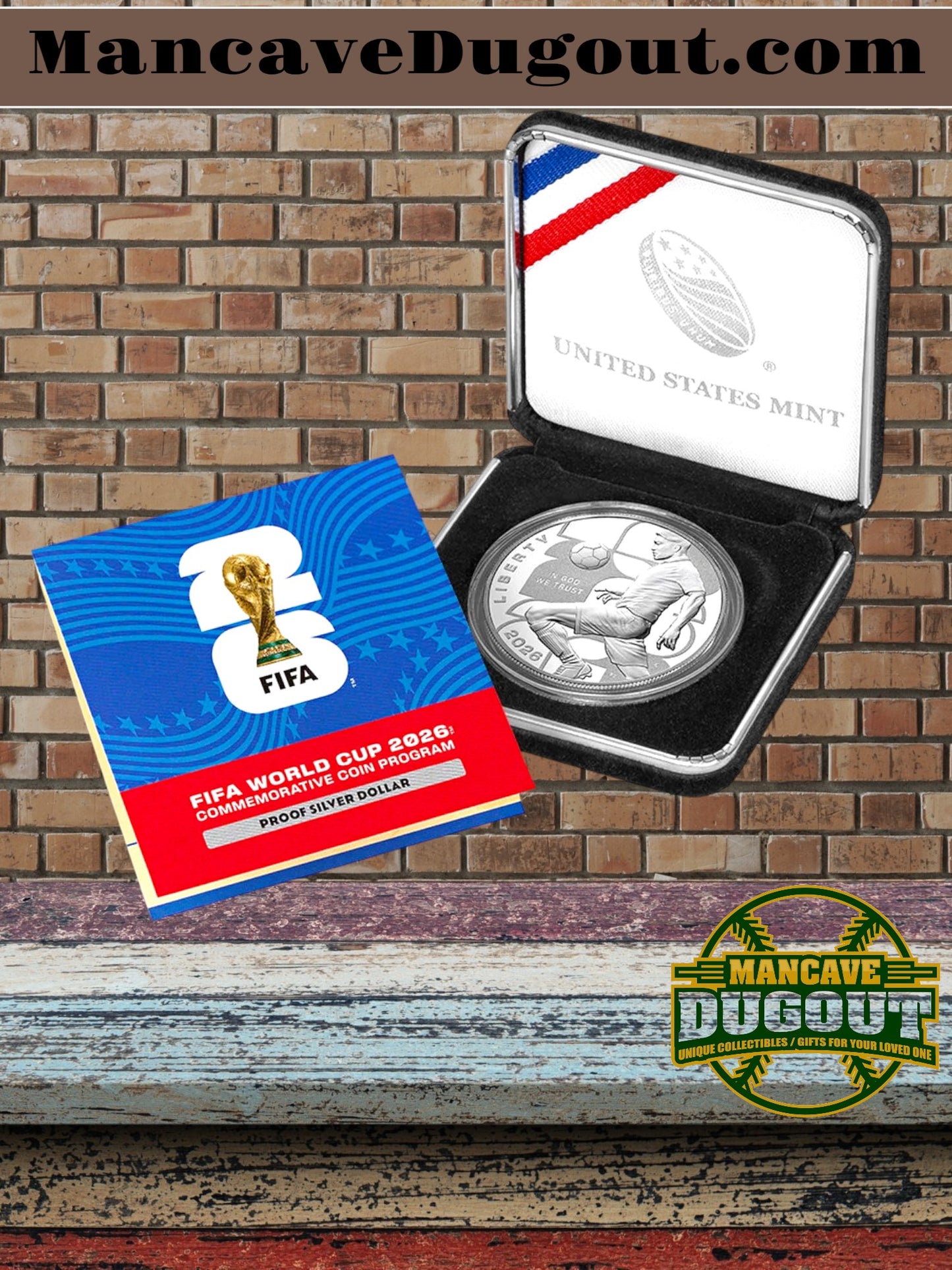 FIFA World Cup 2026™ Proof Silver Dollar (Philadelphia Mint) - Official U.S. Mint Commemorative Issue — 99.9% Fine Silver