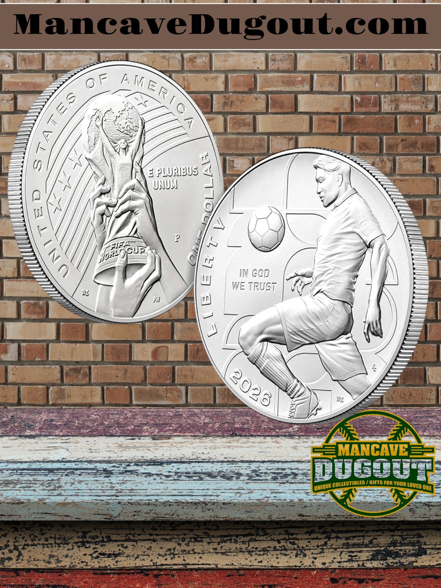 FIFA World Cup 2026™ Uncirculated Silver Dollar (P) - U.S. Mint Commemorative - 99.9% Fine Silver