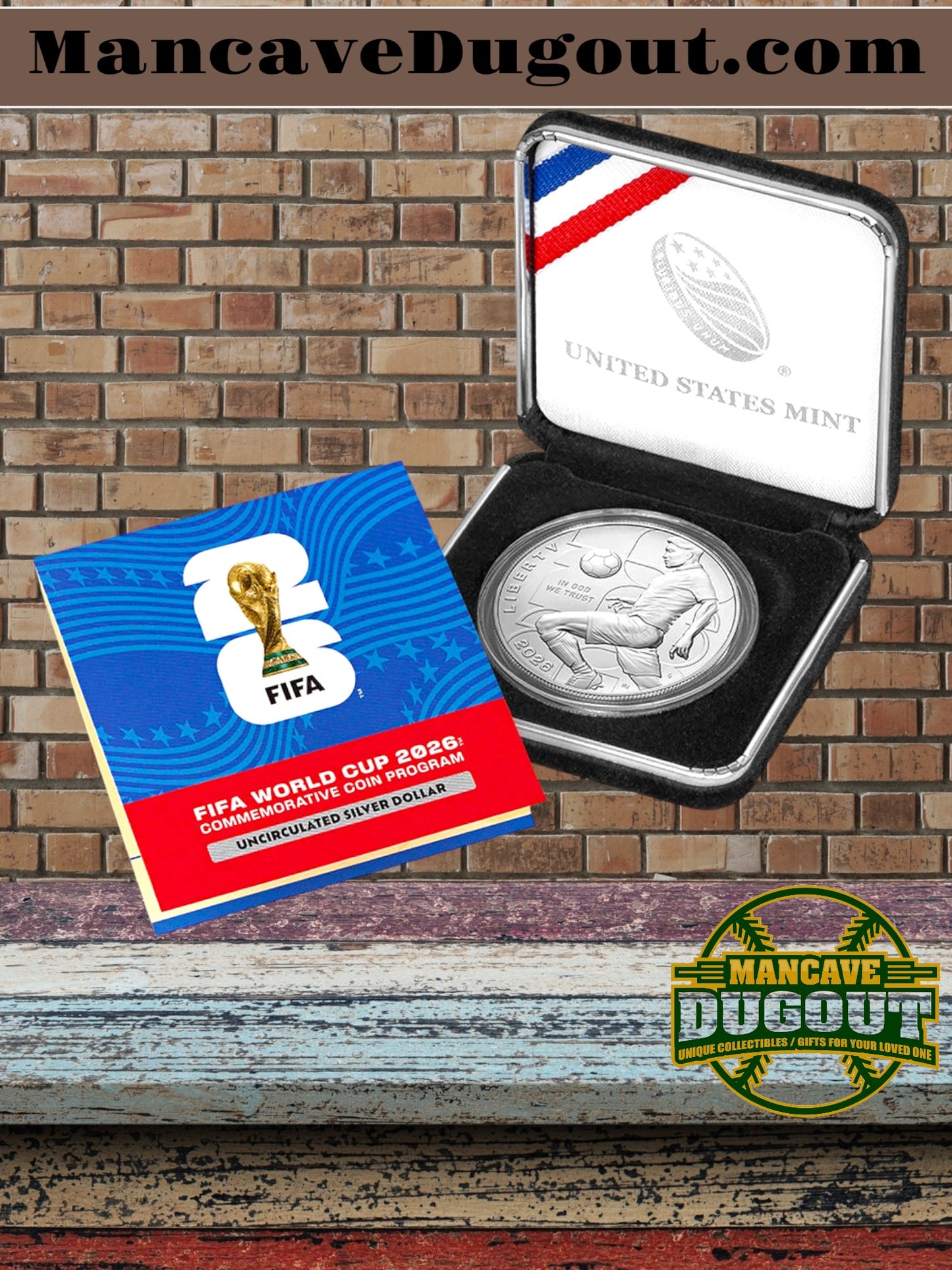 FIFA World Cup 2026™ Uncirculated Silver Dollar (P) - U.S. Mint Commemorative - 99.9% Fine Silver