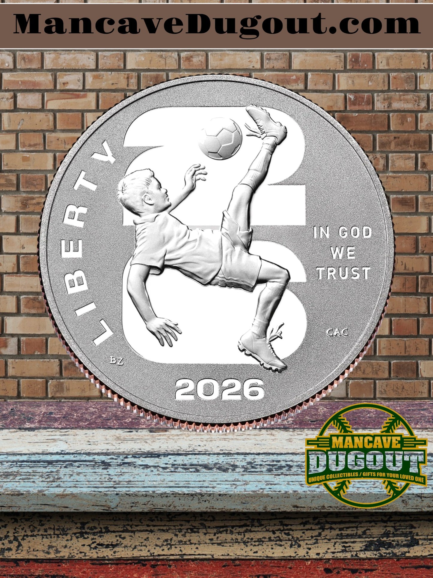 FIFA World Cup 2026™ Proof Half Dollar (Philadelphia Mint) - Official U.S. Mint Commemorative Issue