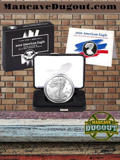 2026 American Eagle One Ounce Silver Proof Coin – U.S. Mint Premium Release – Semiquincentennial Privy Mark