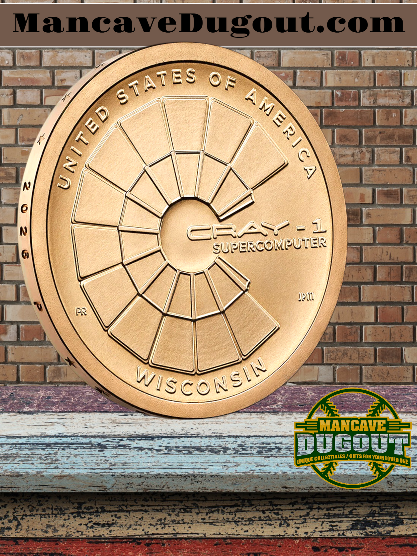 American Innovation $1 Coin Bags™ honoring innovation in Wisconsin - 100-coin bag - P