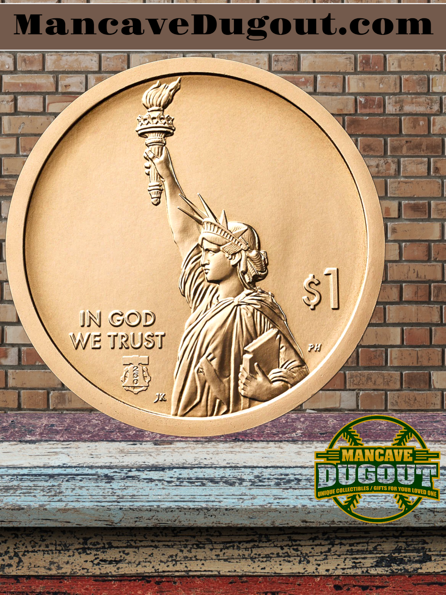 American Innovation $1 Coin Bags™ honoring innovation in Wisconsin - 100-coin bag - P