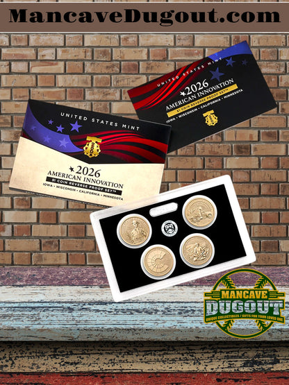 2026 American Innovation $1 Coin Reverse Proof Set - San Francisco Mint • Reverse Proof Finish • New from U.S. Mint