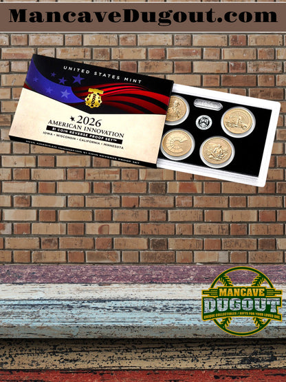 2026 American Innovation $1 Coin Reverse Proof Set - San Francisco Mint • Reverse Proof Finish • New from U.S. Mint