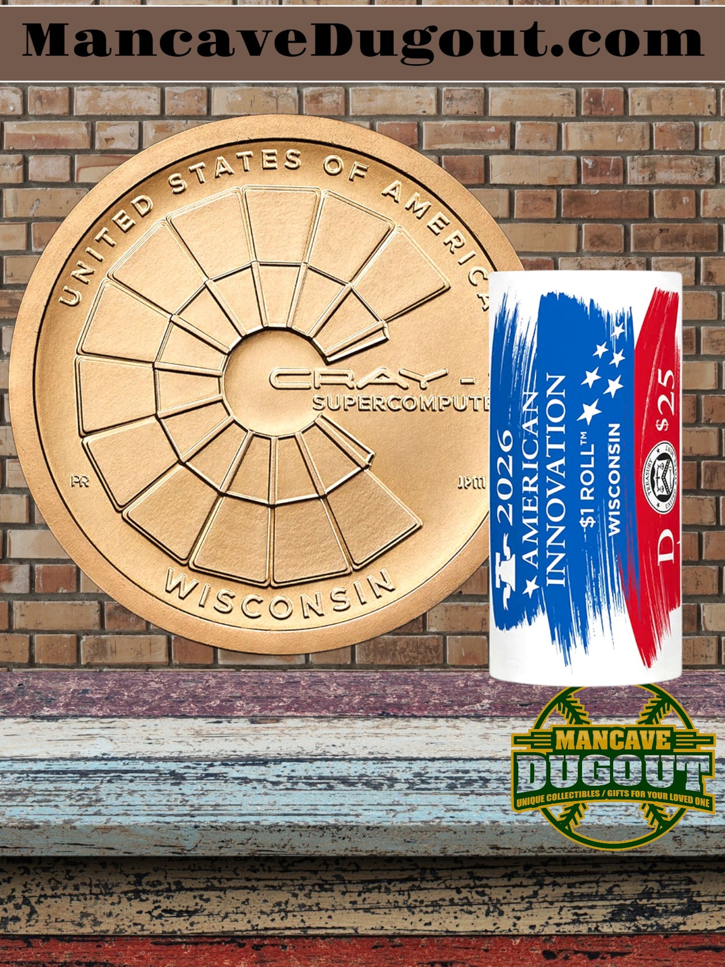 American Innovation $1 Coin Rolls™ – Wisconsin (25-coin roll) - D
