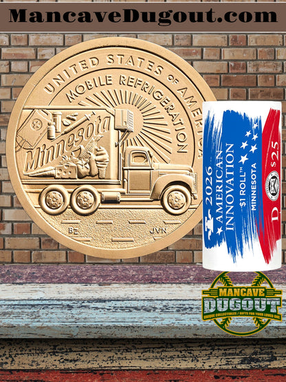 2026 American Innovation $1 Coin – Minnesota – Denver Mint (D) – U.S. Mint Roll