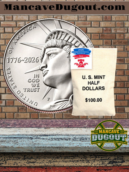 Semiquincentennial Half Dollar 2026 200-Count Bags - Enduring Liberty - Half Dollars - Multi (D)(P)