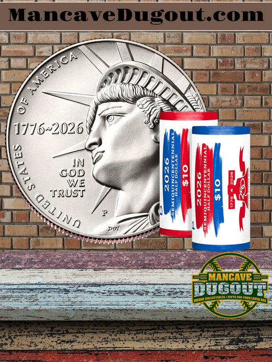 Semiquincentennial Half Dollar 2026 Rolls D and P - Enduring Liberty