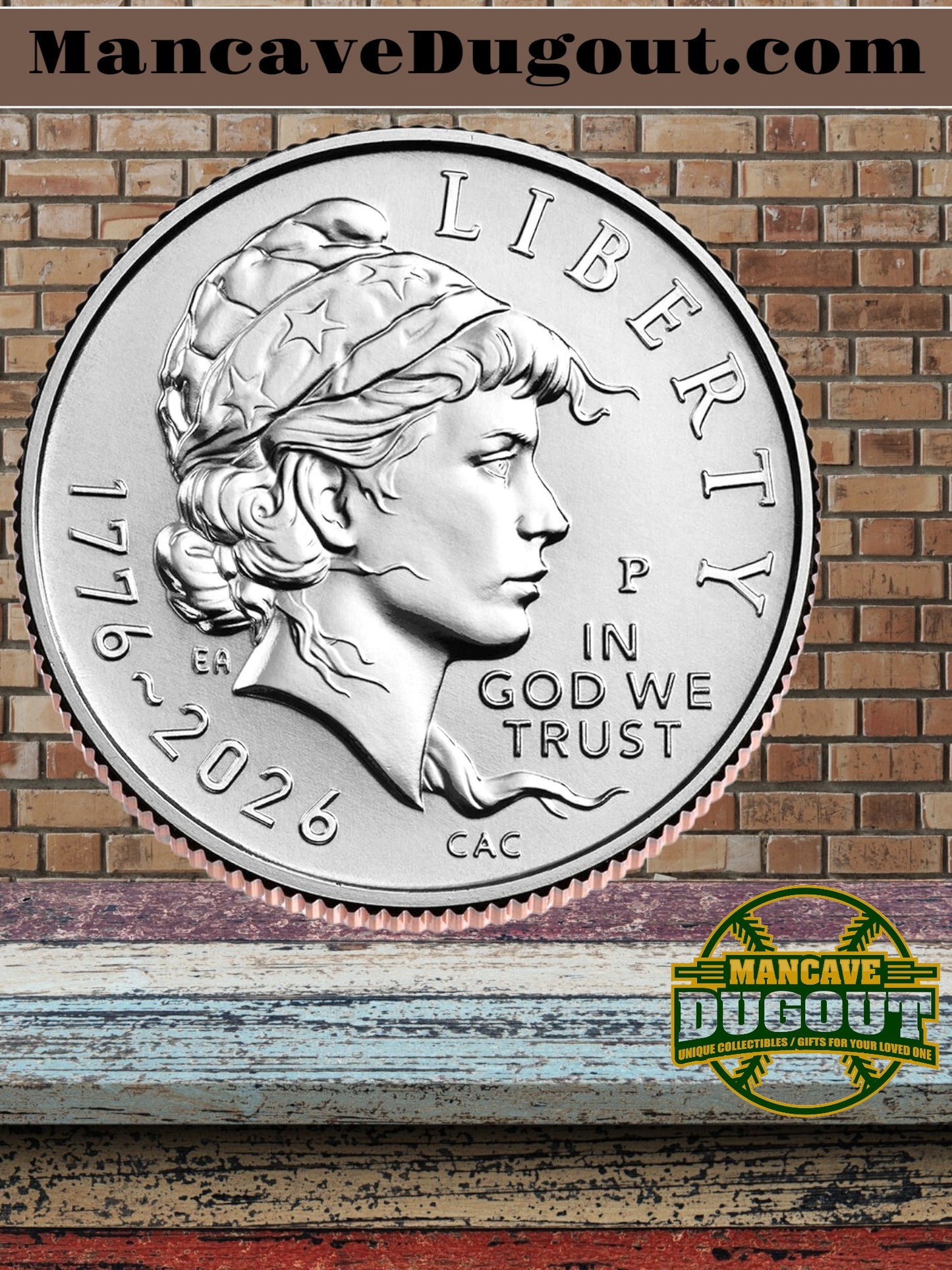 2026 Semiquincentennial Dime Rolls – Emerging Liberty Design – P & D Mint Two Roll Set