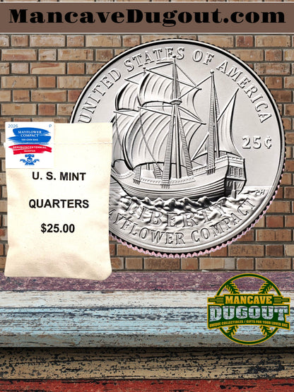2026 - Semiquincentennial Quarters Bags - Mayflower Compact – P