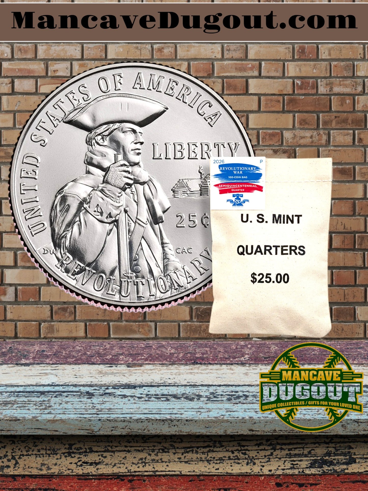 Semiquincentennial Quarters 2026 Bags - Revolutionary War - Philadelphia (P)