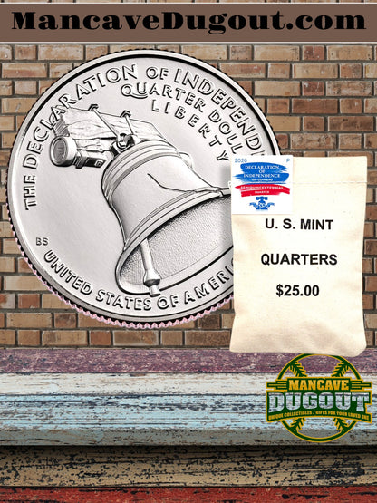 Semiquincentennial Quarters 2026 Bags - Declaration of Independence - P
