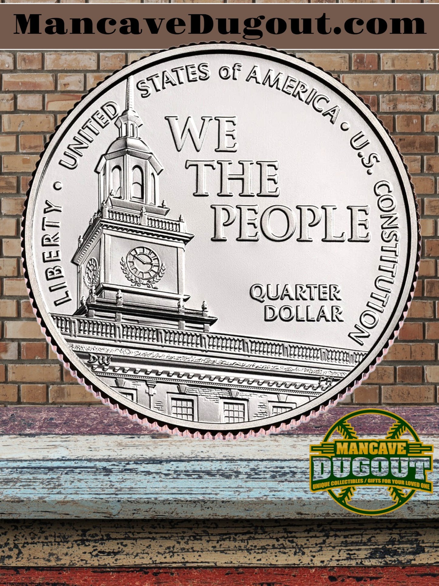 2026 Semiquincentennial Quarters – U.S. Constitution – 100 Coin Bag (P)
