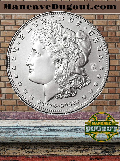 2026 Morgan Silver Dollar – Enhanced Uncirculated - West Point Mint (W) • 250th Anniversary Issue • Dual Dated 1776–2026