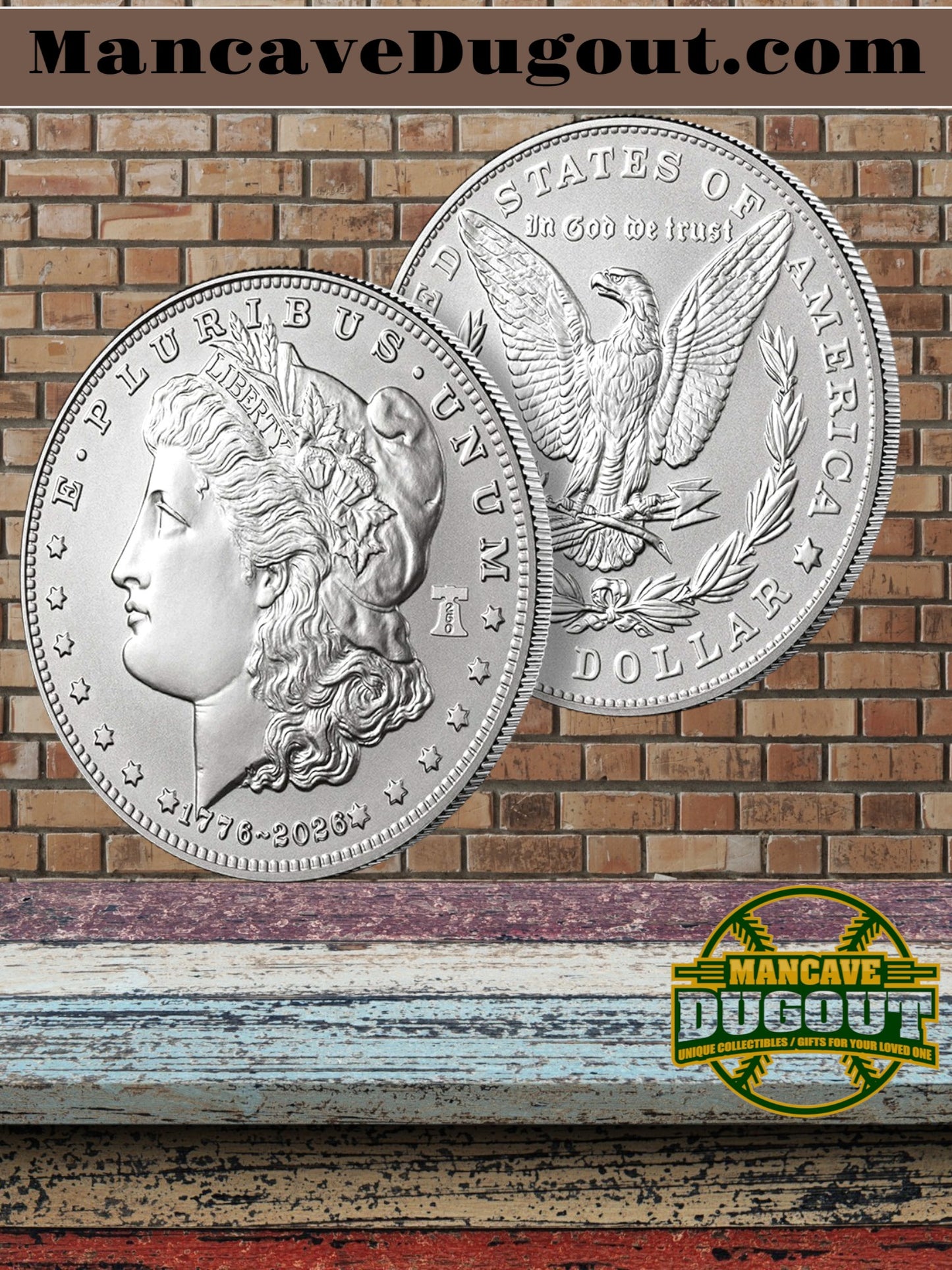 2026 Morgan Silver Dollar – Enhanced Uncirculated - West Point Mint (W) • 250th Anniversary Issue • Dual Dated 1776–2026