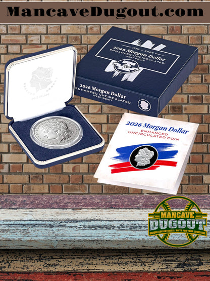 2026 Morgan Silver Dollar – Enhanced Uncirculated - West Point Mint (W) • 250th Anniversary Issue • Dual Dated 1776–2026