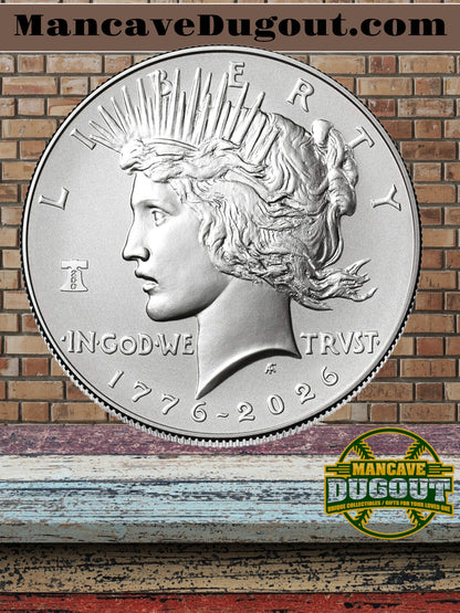 2026 Peace Silver Dollar – Enhanced Uncirculated - West Point Mint (W) • 250th Anniversary Issue • Dual Dated 1776–2026