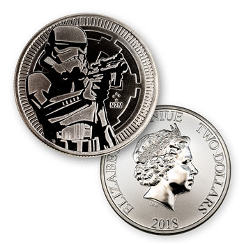 2018 Star Wars™ Stormtrooper™ 1 oz 999 Silver Niue