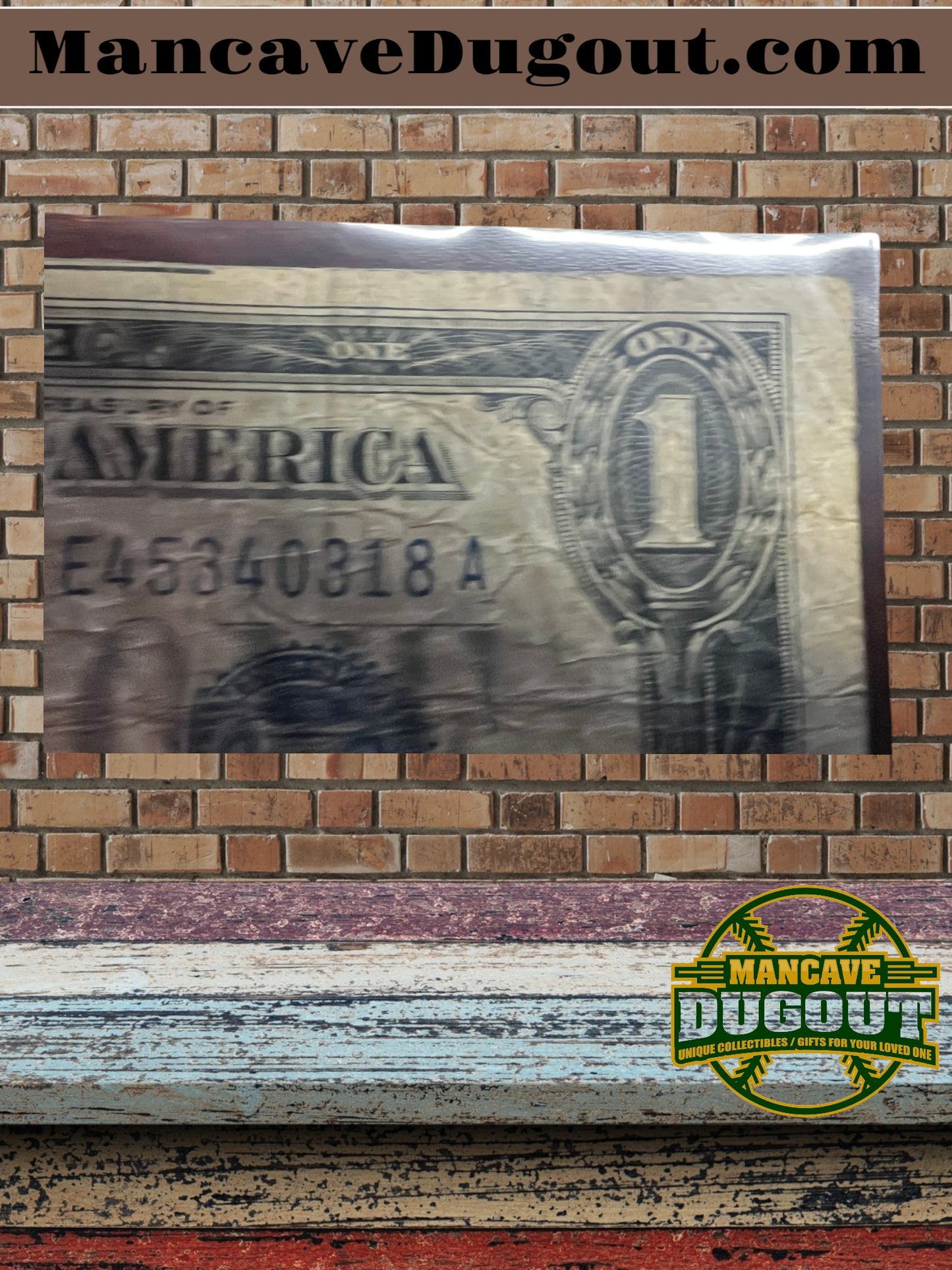 1934 $1 Silver Certificate – “Funny Back” – Historic U.S. Currency (Good+) Circulated  – Sealed in Premium BCW Hard Display Case