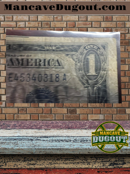 1934 $1 Silver Certificate – “Funny Back” – Historic U.S. Currency (Good+) Circulated  – Sealed in Premium BCW Hard Display Case