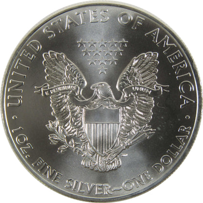 2012 UNCIRCULATED AMERICAN SILVER EAGLE, 1oz 0.999 FINE SILVER