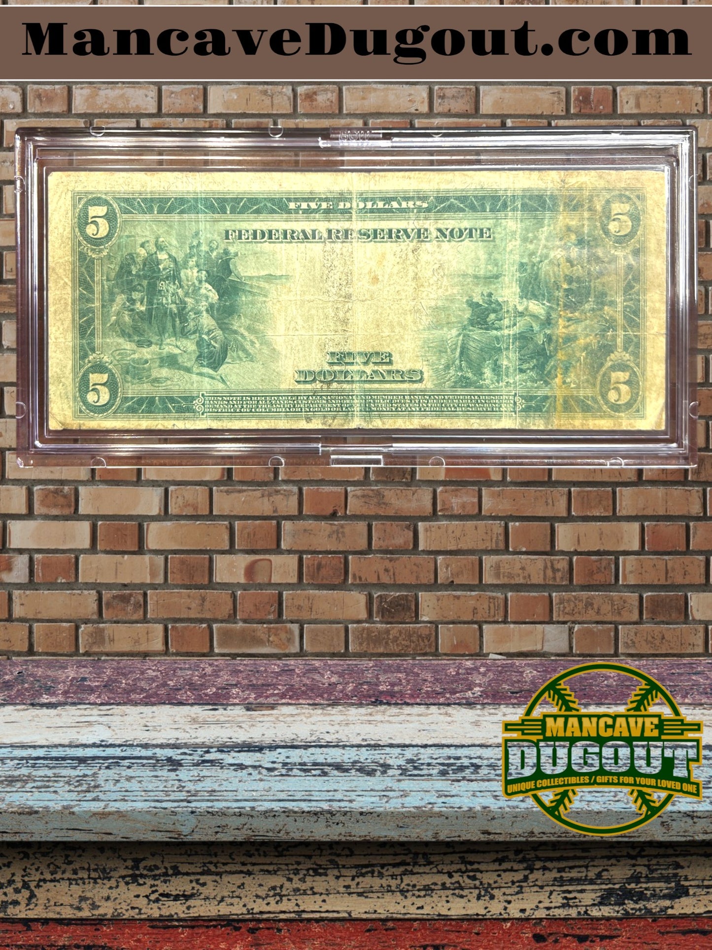 1914 $5 Federal Reserve – Large Size – St. Louis District – 8 H • Fr. 770A