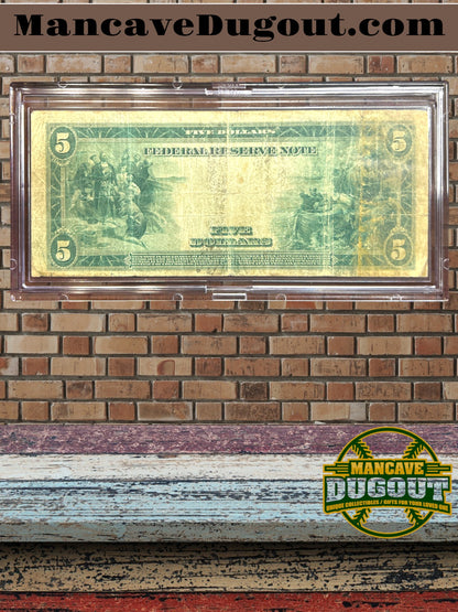 1914 $5 Federal Reserve – Large Size – St. Louis District – 8 H • Fr. 770A