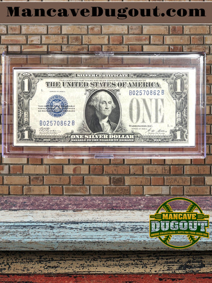 1934 $1 Silver Certificate – “Funny Back” – EX+ Crisp – Sharp Corners – Bright Ink – Sealed in Premium BCW Hard Display Case (Copy) (Copy)