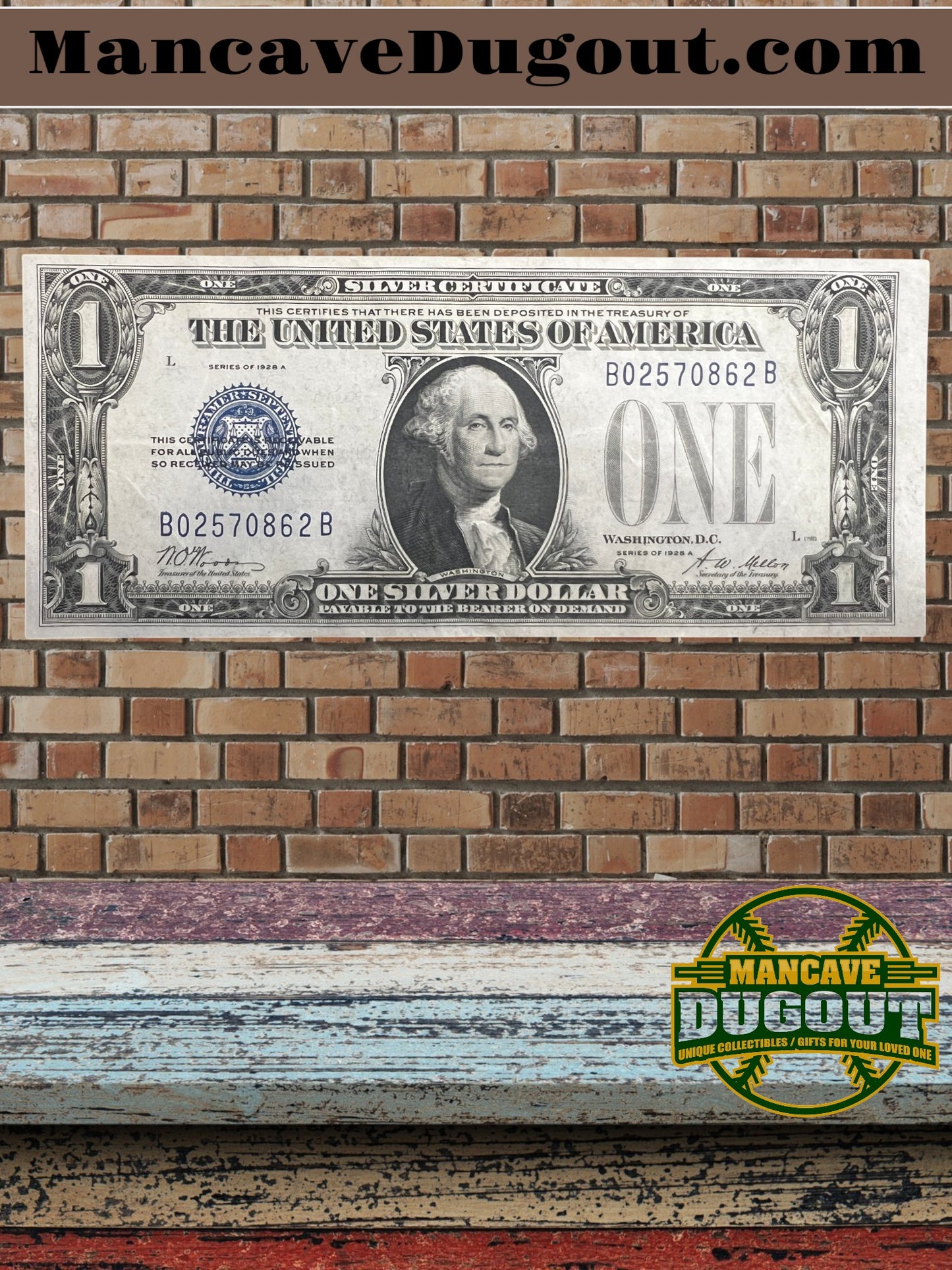 1934 $1 Silver Certificate – “Funny Back” – EX+ Crisp – Sharp Corners – Bright Ink – Sealed in Premium BCW Hard Display Case (Copy) (Copy)