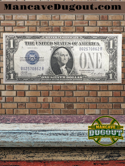 1934 $1 Silver Certificate – “Funny Back” – EX+ Crisp – Sharp Corners – Bright Ink – Sealed in Premium BCW Hard Display Case (Copy) (Copy)
