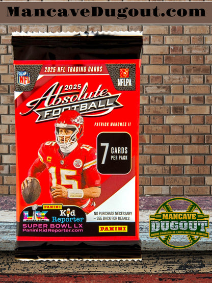 2025–26 Panini Absolute Football Mega Box – Retail Exclusive Parallels & Inserts – NFL Trading Cards – Sealed Retail Mega Box