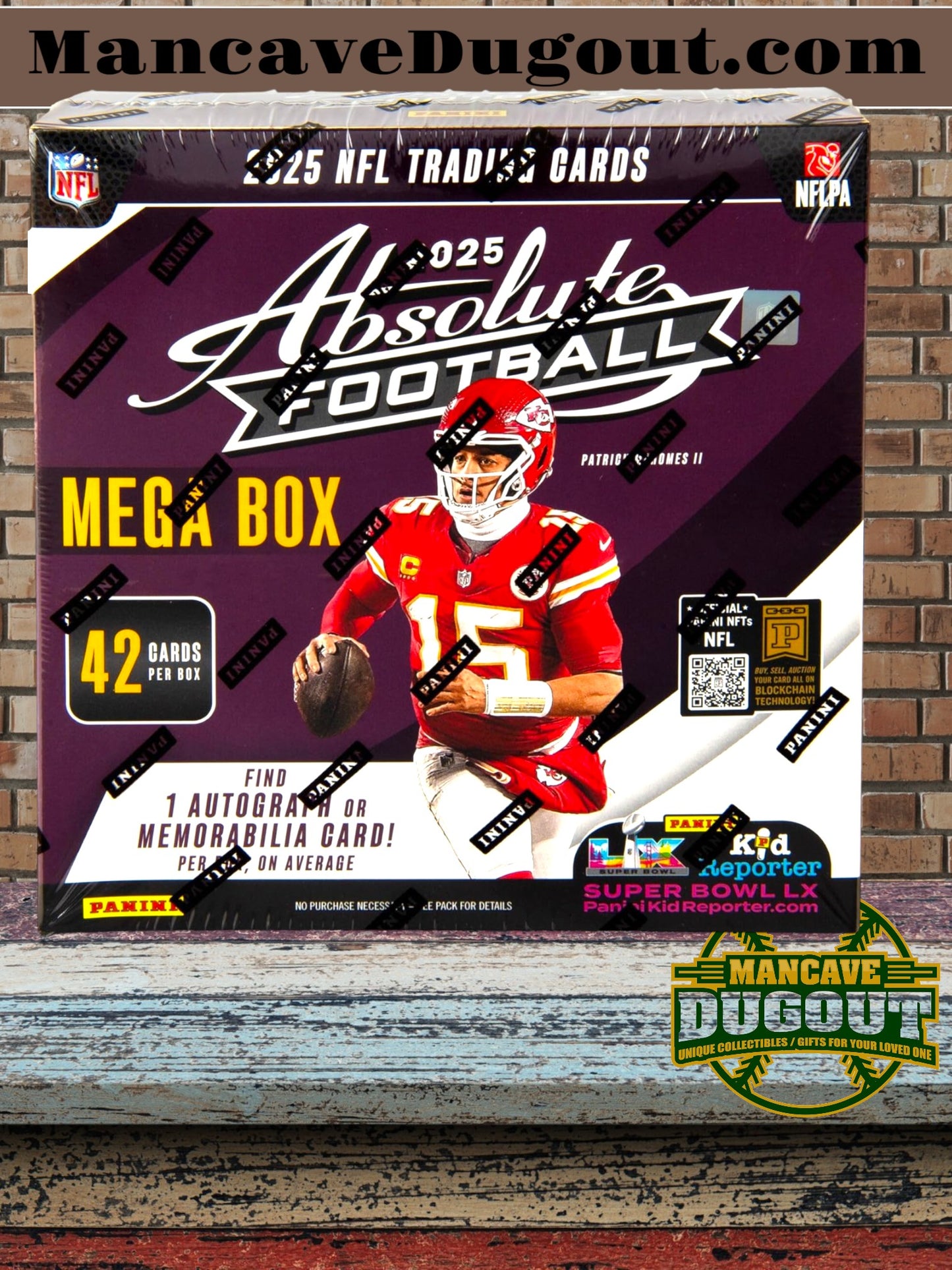 2025–26 Panini Absolute Football Mega Box – Retail Exclusive Parallels & Inserts – NFL Trading Cards – Sealed Retail Mega Box