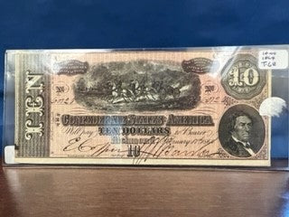 1864-Confederate 10-Bill