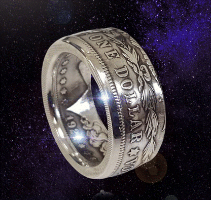 Morgan Silver Dollar Replica Rings