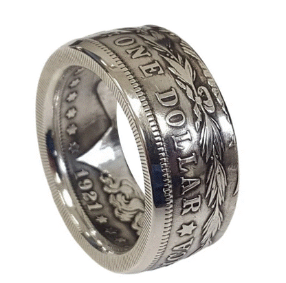 Morgan Silver Dollar Replica Rings