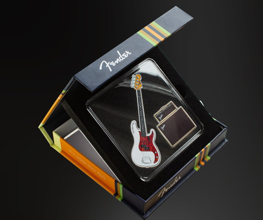 2023 Fender Dynamic Duo 2 Coin Silver Set (Precision Bass Guitar & Bassman Amp)